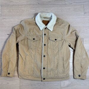 Levi's Beige Sherpa-Lined Jacket